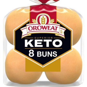 Oroweat Superior Keto Plain Hamburger Buns