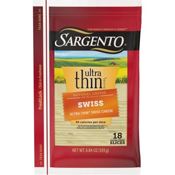 Tillamook Swiss Sliced Cheese, Thick Cut