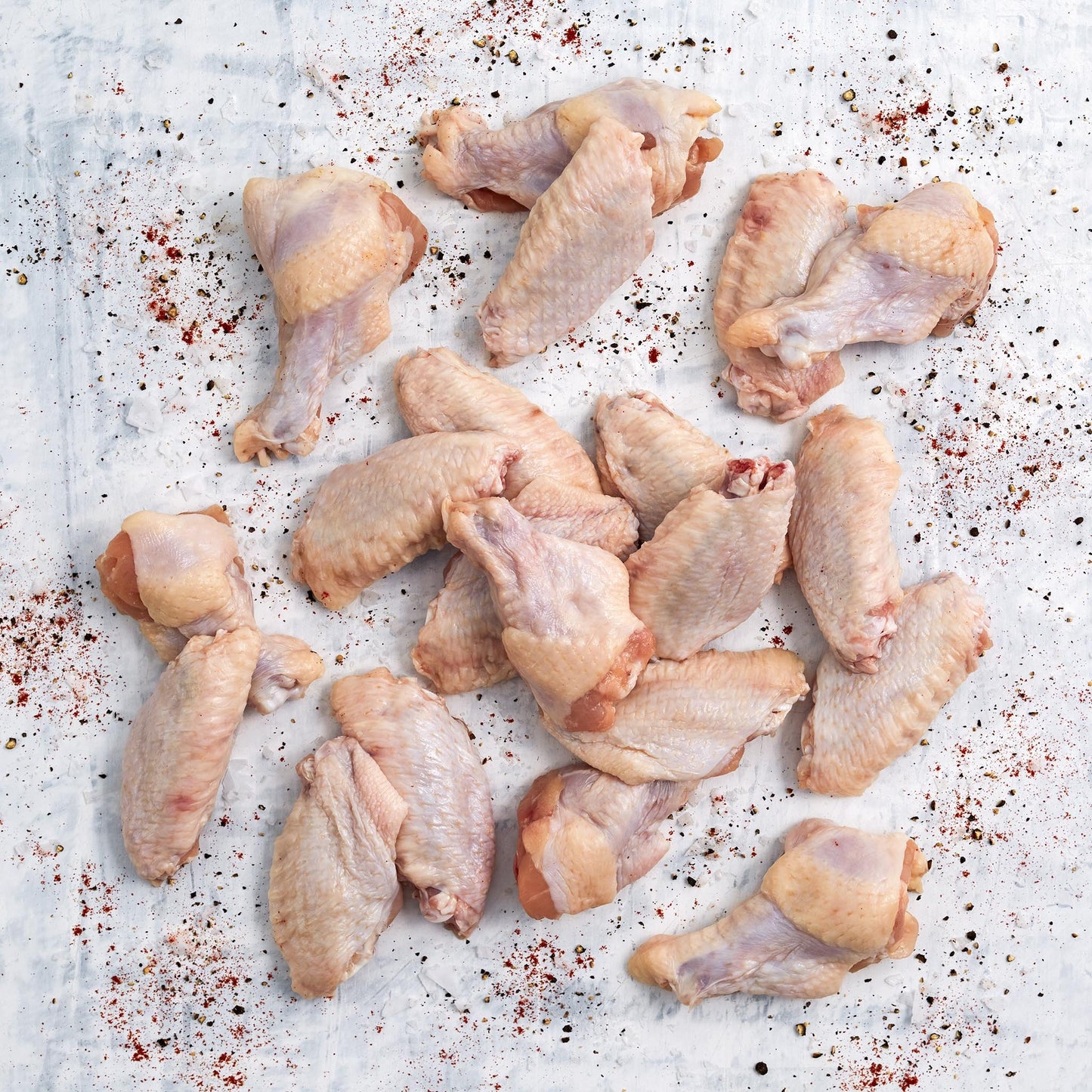 Alitas de pollo - Planas y Muslitos