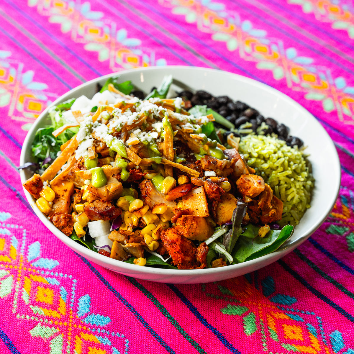 Chicken Adobo & Roasted Corn Bowl
