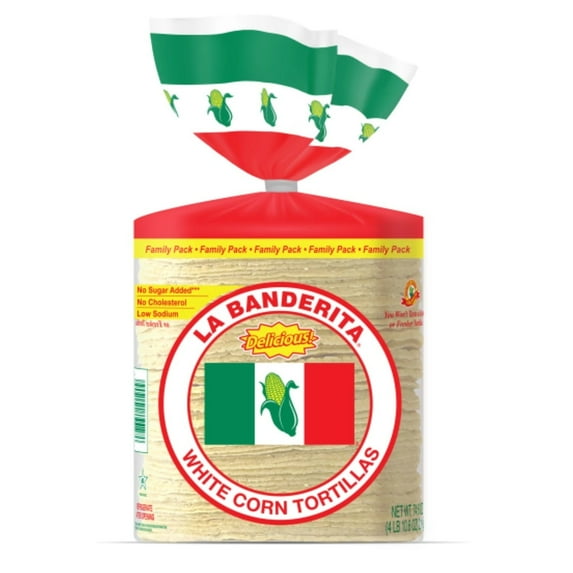 Tortillas de maíz blanco La Banderita, 74.6 oz