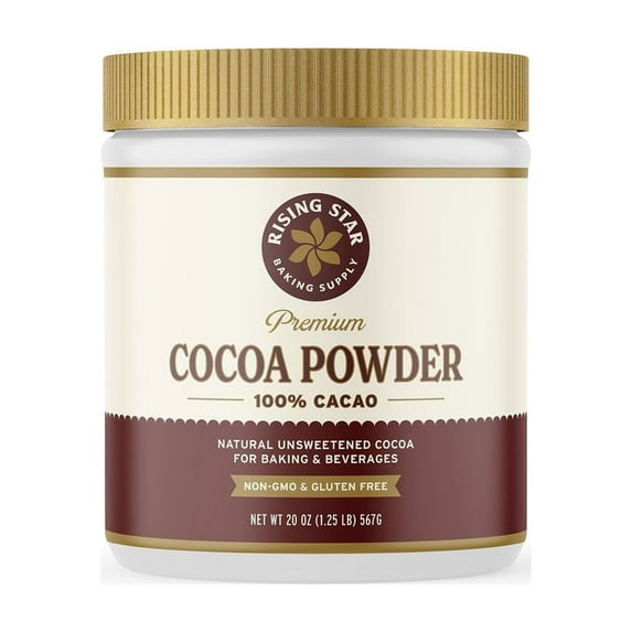 Cacao en polvo Rising Star Baking Supply, 20 oz