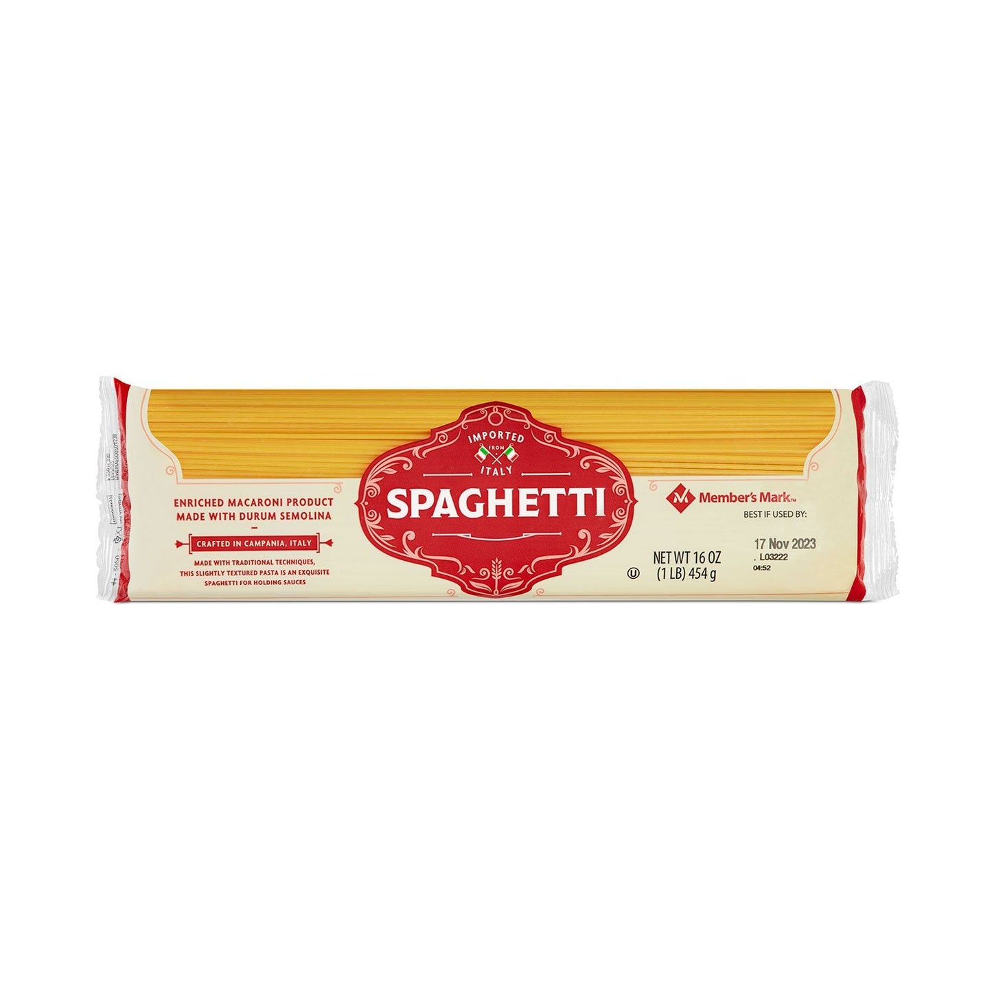 Member's Mark Spaghetti Pasta, 1 lb