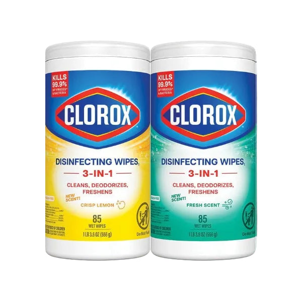 Clorox Disinfecting Wipes, Fresh Scent and Crisp Lemon