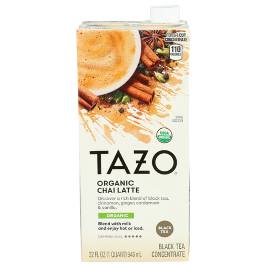 Tazo Chai Latte Concentrado de Té Negro, 32 fl oz