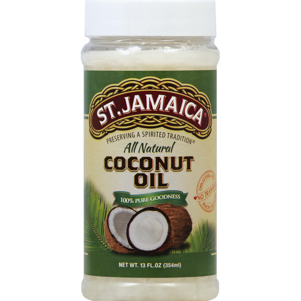 St. Jamaica 100% All Natural Coconut Oil, 13 oz