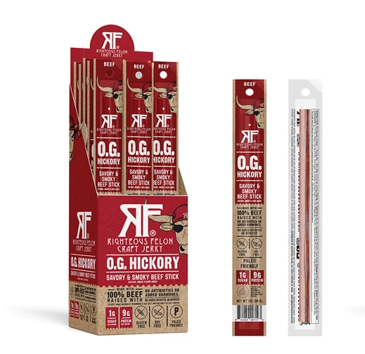 Righteous Felon O.G. Hickory Beef Stick 1oz