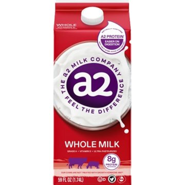 a2 Milk Whole Milk, 59 oz
