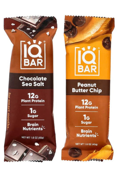 IQBAR Plant Protein Bar Variety Pack, 4 Pack