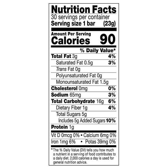 Barras de granola masticables con trocitos de chocolate KIND Kids, .81 oz