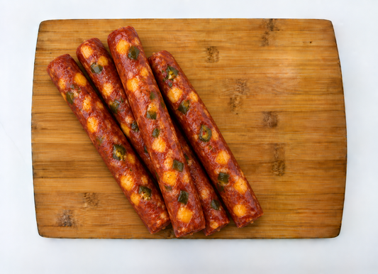 Jalapeño Cheese Beef Sticks (4 oz – 1 oz Stick, 4-Pack):