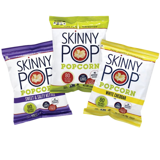 SkinnyPop Paquete variado de refrigerios, 0.5 oz