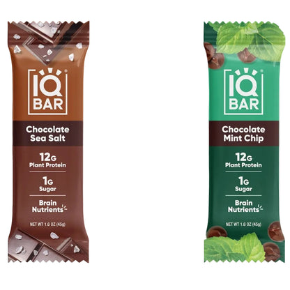 IQBAR Barrita de Proteínas Vegetales Surtido, 1.6 oz