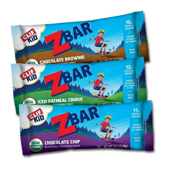 CLIF Kid Zbar Organic Snack Bar Variety Pack, 1.27 oz