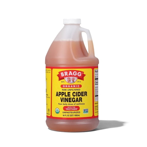 Bragg Organic Raw Unfiltered Apple Cider Vinegar, 64 fl oz