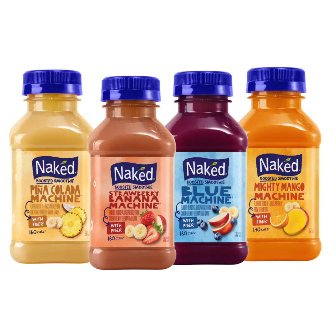 Paquete variado de batidos Naked Boosted Juice, 10 fl oz