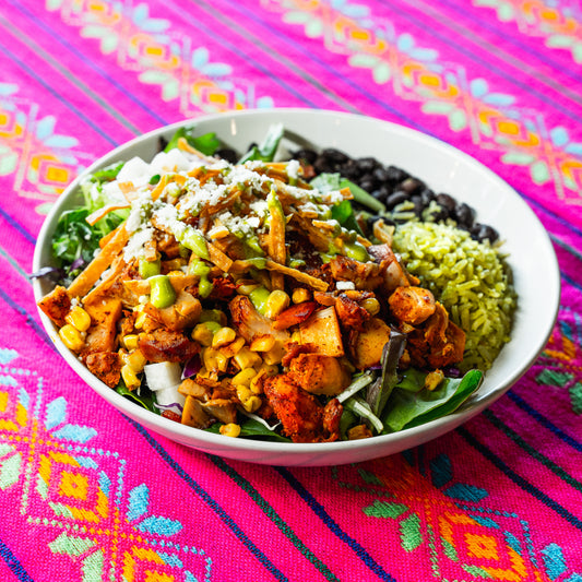 Chicken Adobo & Roasted Corn Bowl