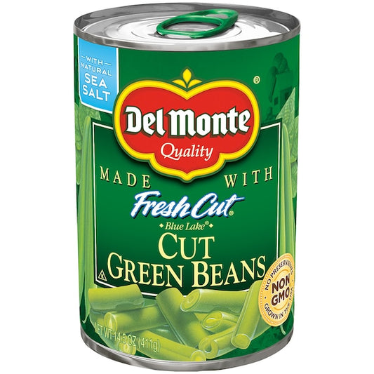 Judías verdes cortadas Del Monte, 14.5 oz