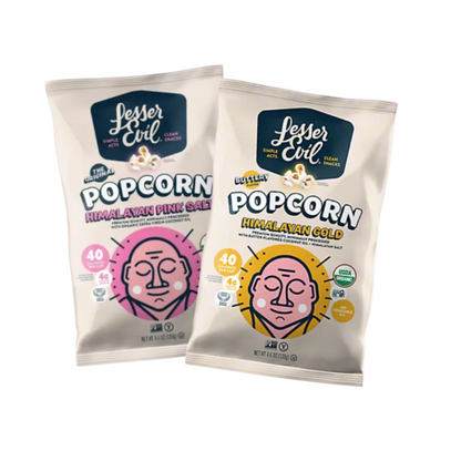 Paquete variado de palomitas de maíz prémium Lesser Evil, 0.65 oz
