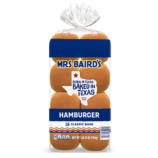 Mrs. Baird's Classic Hamburger Buns, 12 unidades