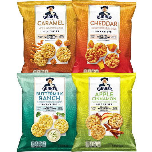 Paquete variado de Quaker Rice Crisps, 0.6 oz