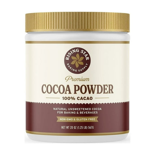 Cacao en polvo Rising Star Baking Supply, 20 oz