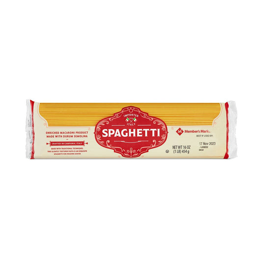 Pasta de espaguetis Member's Mark, 1 libra