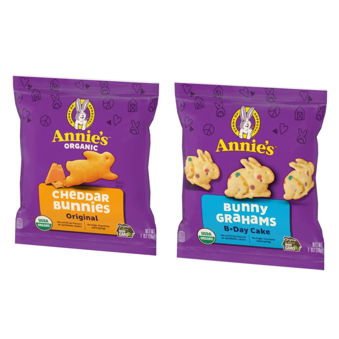 Annie's Organic Bunny Snack Pack Galletas y Graham, 28 g