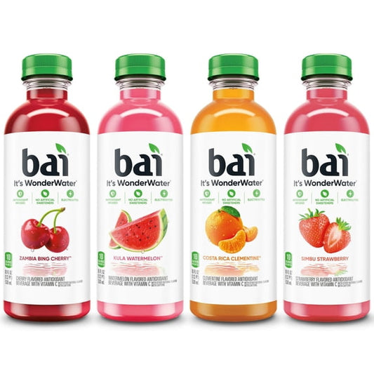 Bai Es el Paquete Surtido WonderWater, 18 fl oz
