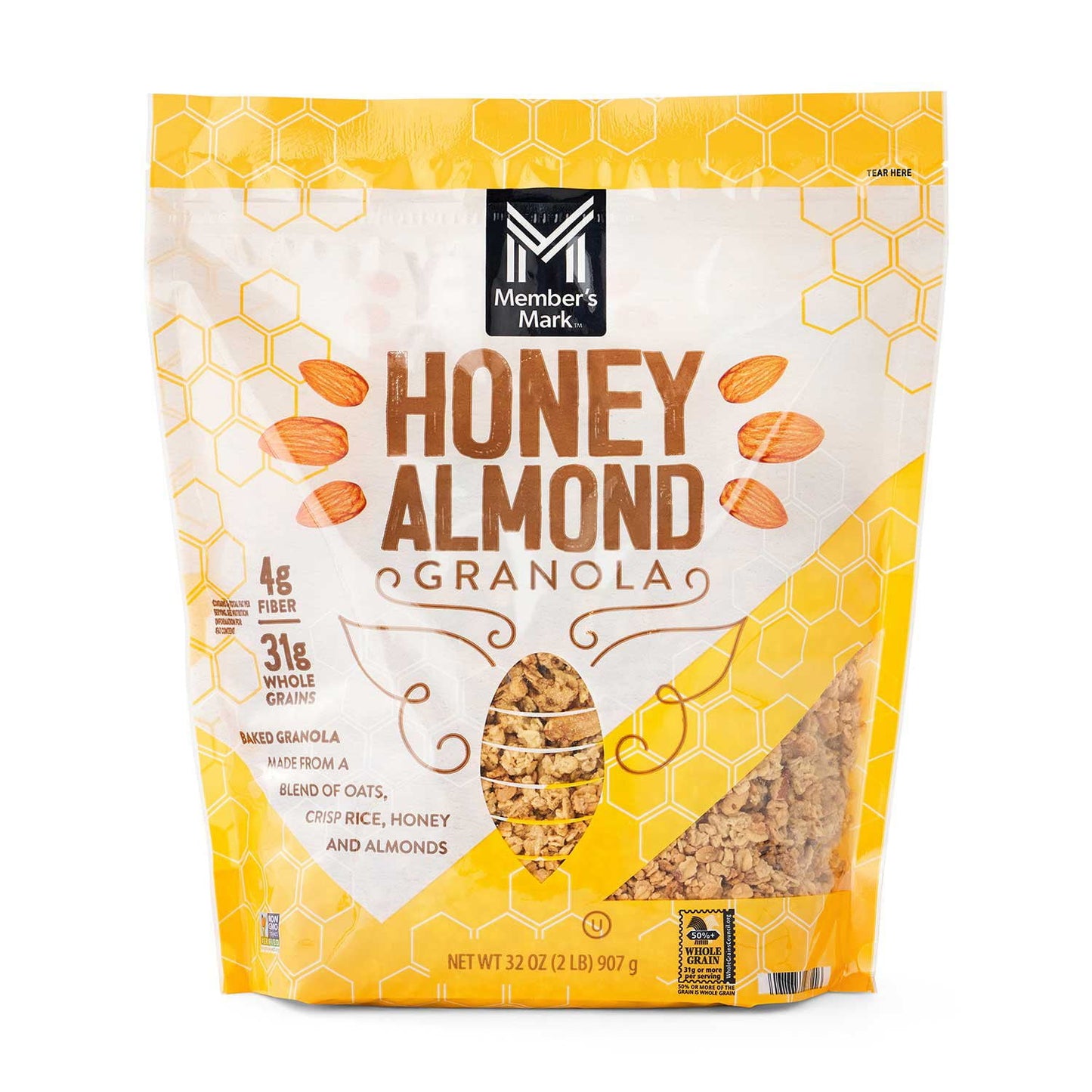 Granola Member's Mark con miel y almendras, 32 oz