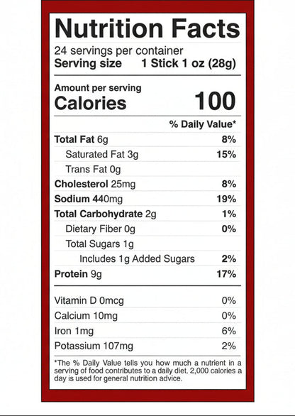 Righteous Felon Craft Jerky Palitos de carne de res Hickory, 1 oz