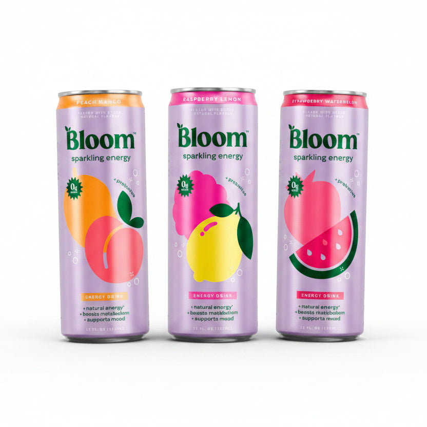 Bloom Sparkling Energy Drink, 12 fl oz