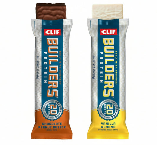 CLIF BUILDERS Barras de proteína sin gluten Paquete variado, 2.4 oz