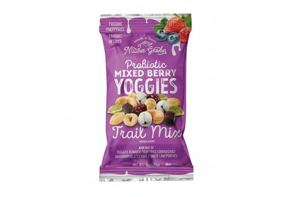 Nature's Garden Probiotic Yoggies Trail Mix, mezcla de mango y frutos rojos, 1 oz