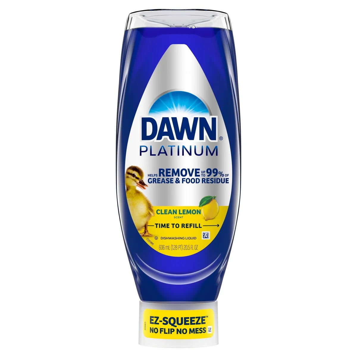Dawn Platinum EZ- Squeeze Liquid Dish Soap, Lemon, 61.5 fl oz