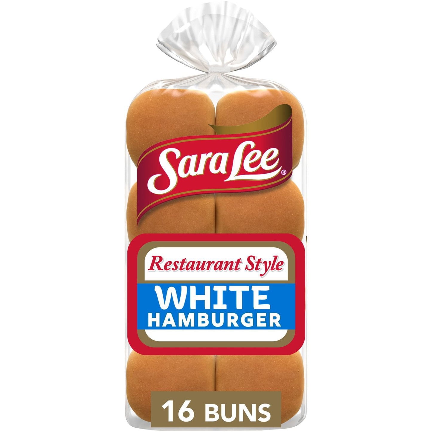 Bollos de hamburguesa blancos estilo restaurante Sara Lee, 16 unidades